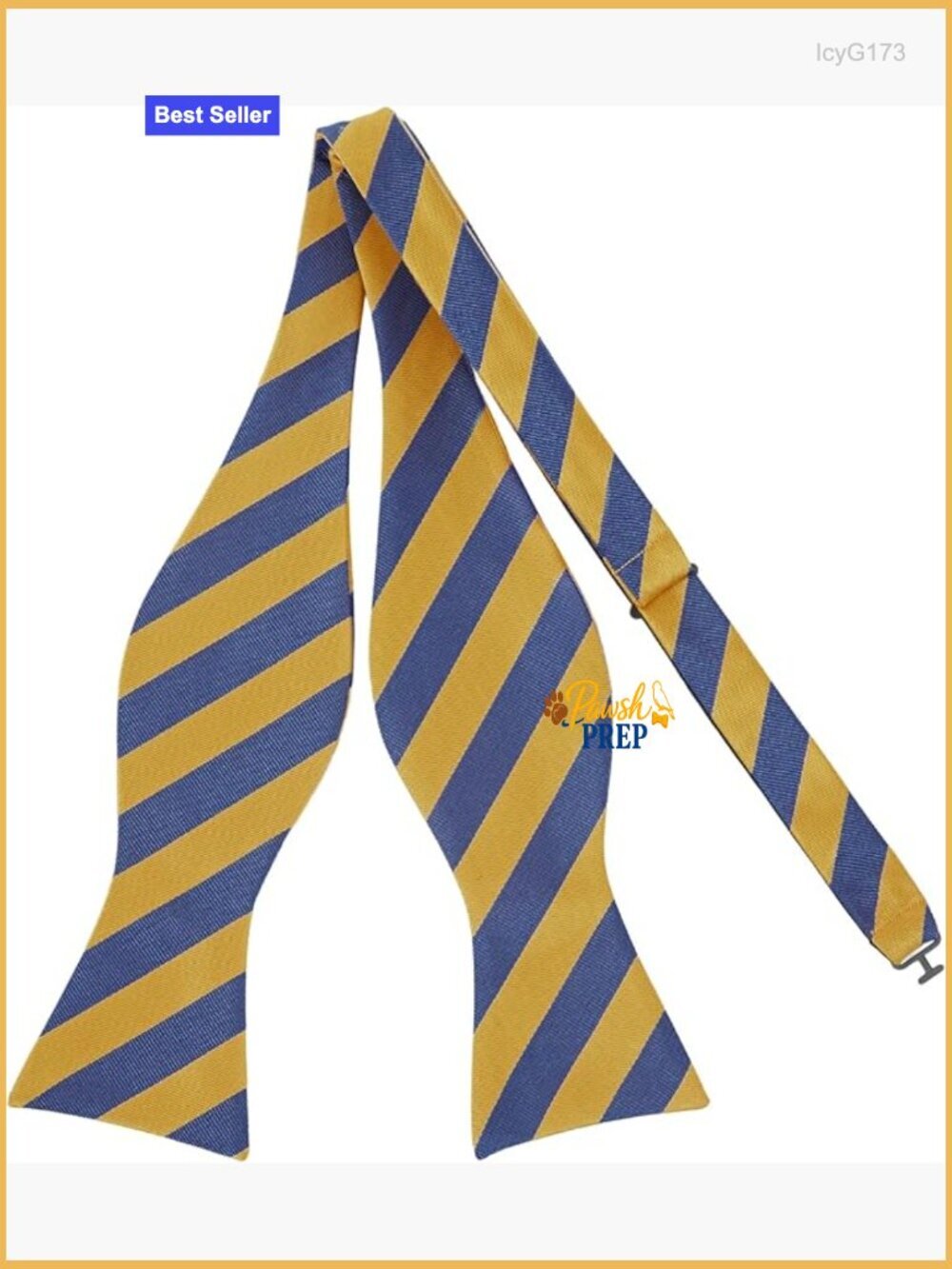 Men's Silk Blend Self-Tie Bow Tie Adjustable Classic Striped Formal